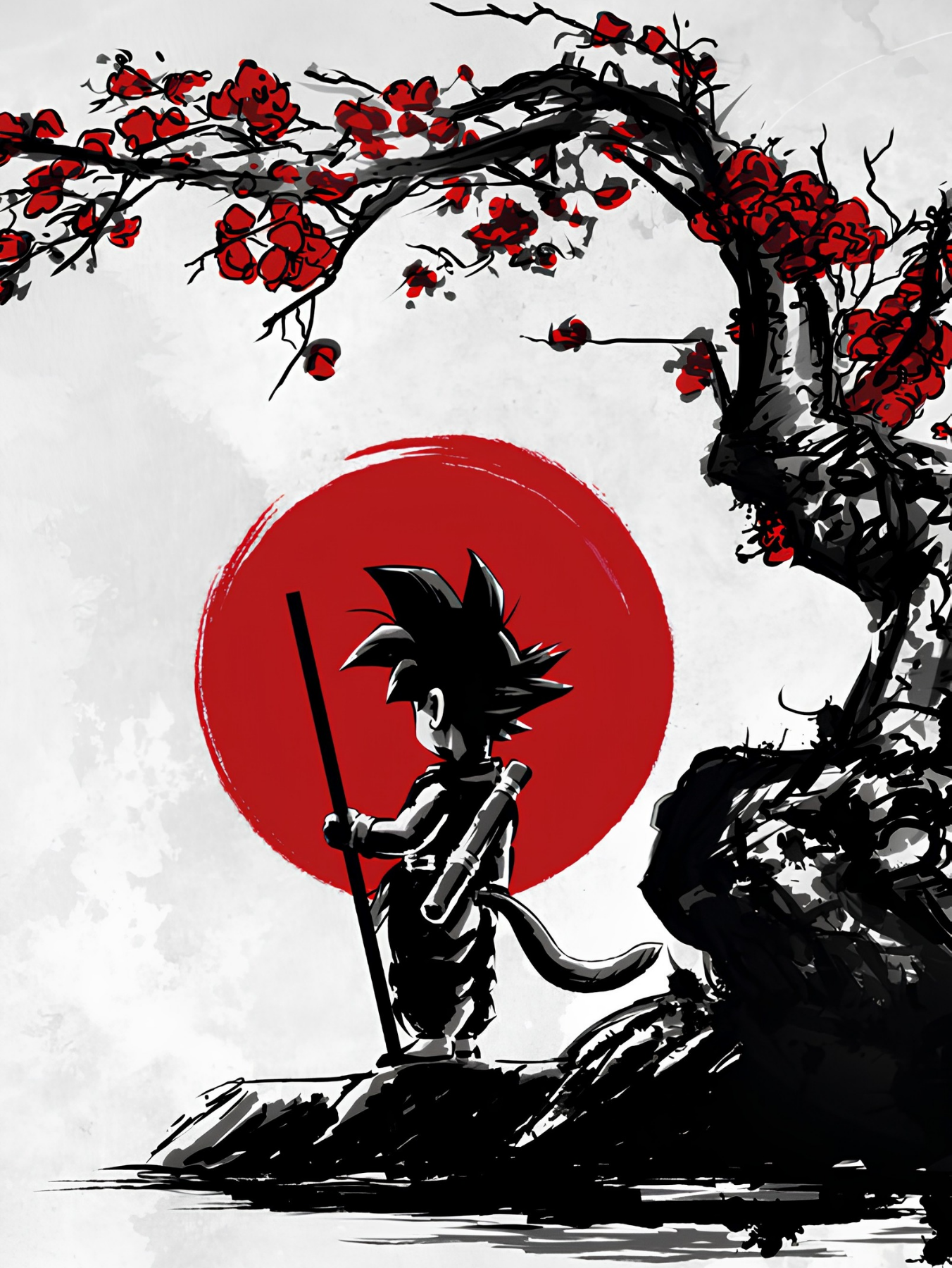 Panel Fotográfico Anime “Red Sun Warrior” – Guerrero Saiyan | NEO IDENTITY