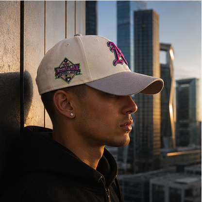 Gorra "Hyper-Oakland" Edition – Beige, Grey & Lime – NEO IDENTITY