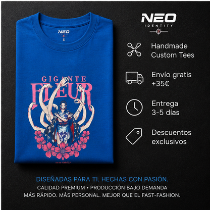 Camiseta "Gigante Fleur" Royal Blue – NEO IDENTITY