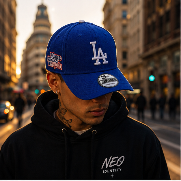 Gorra "Royal Legacy" LA Edition – Blue & Emerald Under-brim – NEO IDENTITY