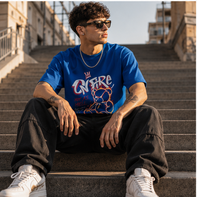 Camiseta "On Fire" Blue Edition – NEO IDENTITY