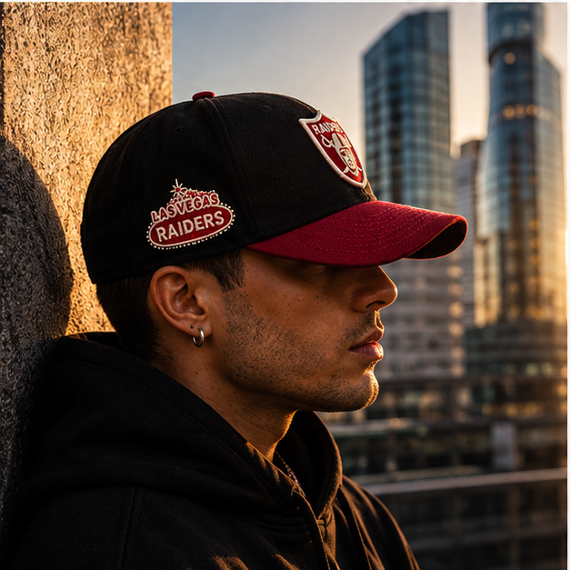 Gorra "Shadow Raiders" Edition – Black & Burgundy – NEO IDENTITY