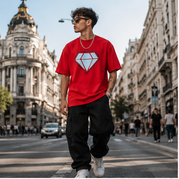 Camiseta "Red Diamond" Heavyweight – NEO IDENTITY
