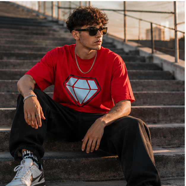 Camiseta "Red Diamond" Heavyweight – NEO IDENTITY