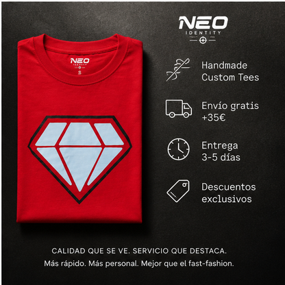 Camiseta "Red Diamond" Heavyweight – NEO IDENTITY