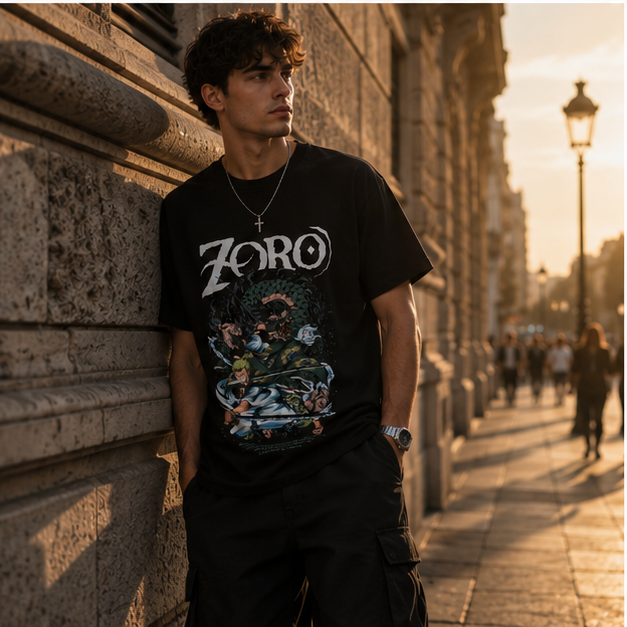 Camiseta "Zoro Legacy" Ultra-Premium – NEO IDENTITY