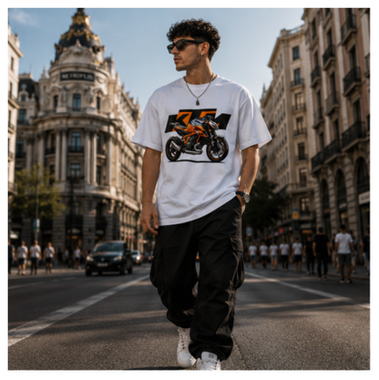 Camiseta "Racing Spirit" Heavyweight White – NEO IDENTITY