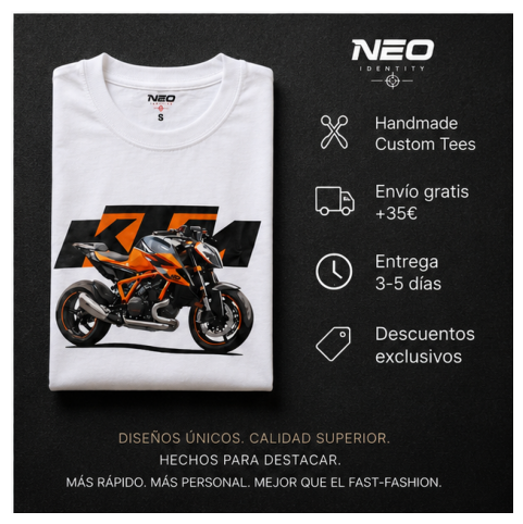 Camiseta "Racing Spirit" Heavyweight White – NEO IDENTITY