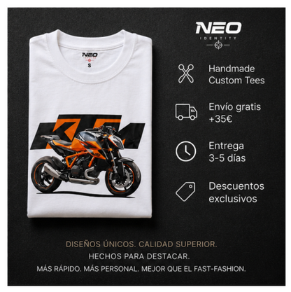 Camiseta "Racing Spirit" Heavyweight White – NEO IDENTITY