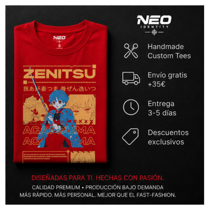 Camiseta "Zenitsu Thunder" Red Edition – NEO IDENTITY