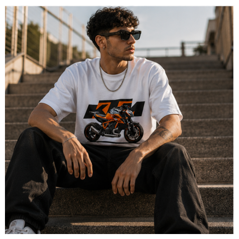 Camiseta "Racing Spirit" Heavyweight White – NEO IDENTITY