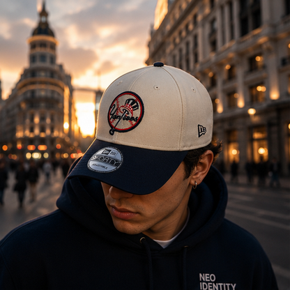 Gorra "Bronx Heritage" Ivory & Navy – NY Yankees – NEO IDENTITY