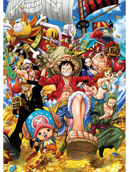 Panel Fotográfico One Piece – Tripulación Sombrero de Paja | Decoración Anime