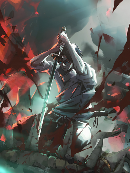 Panel Fotográfico Anime “Shadow Blade” – Decoración Premium | NEO IDENTITY
