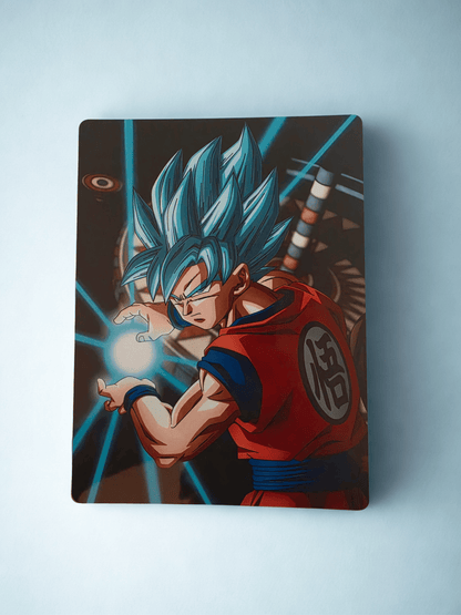 Panel Fotográfico Goku Super Saiyan Blue – Decoración Anime Premium | NEO IDENTITY