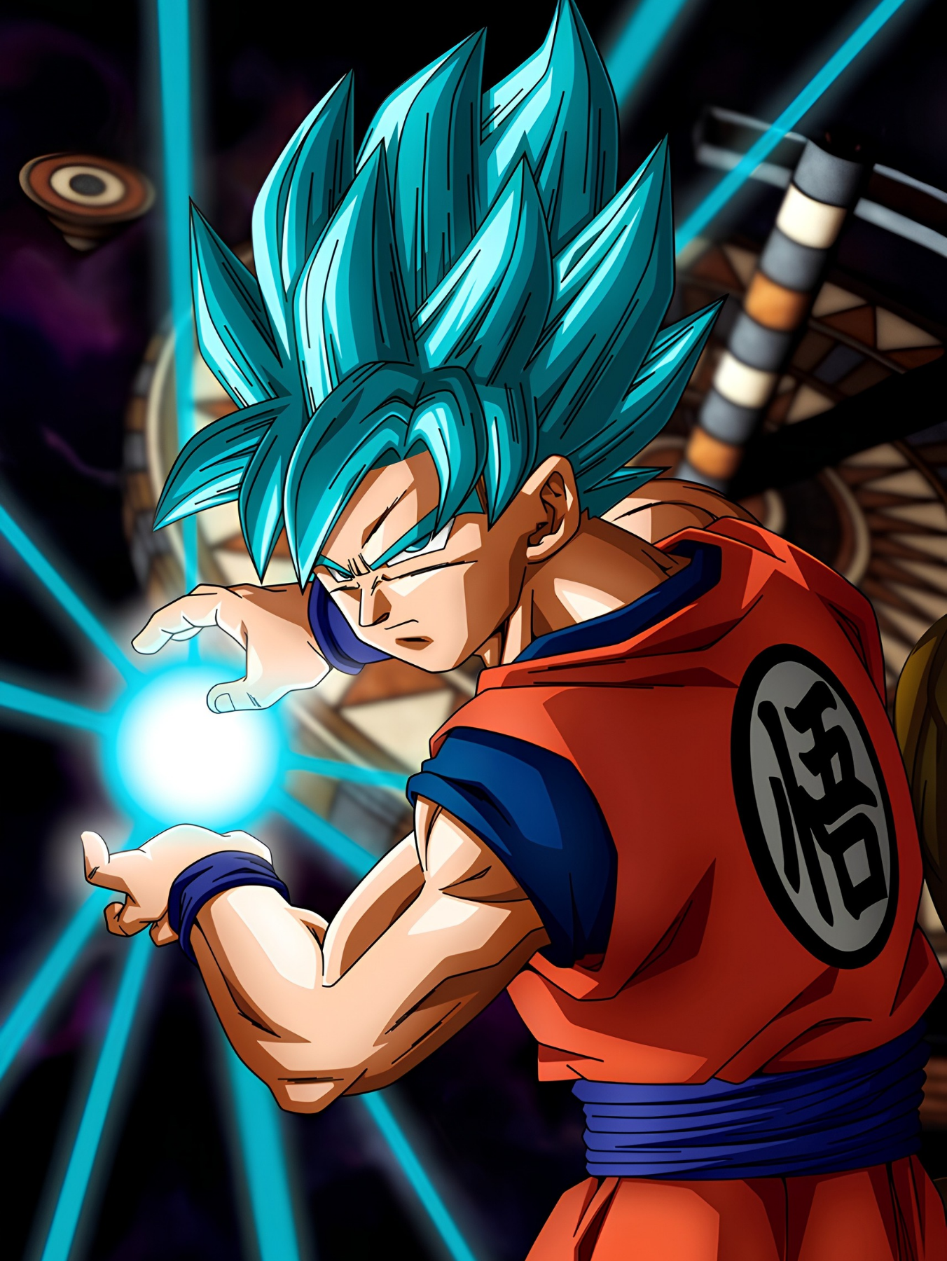 Panel Fotográfico Goku Super Saiyan Blue – Decoración Anime Premium | NEO IDENTITY